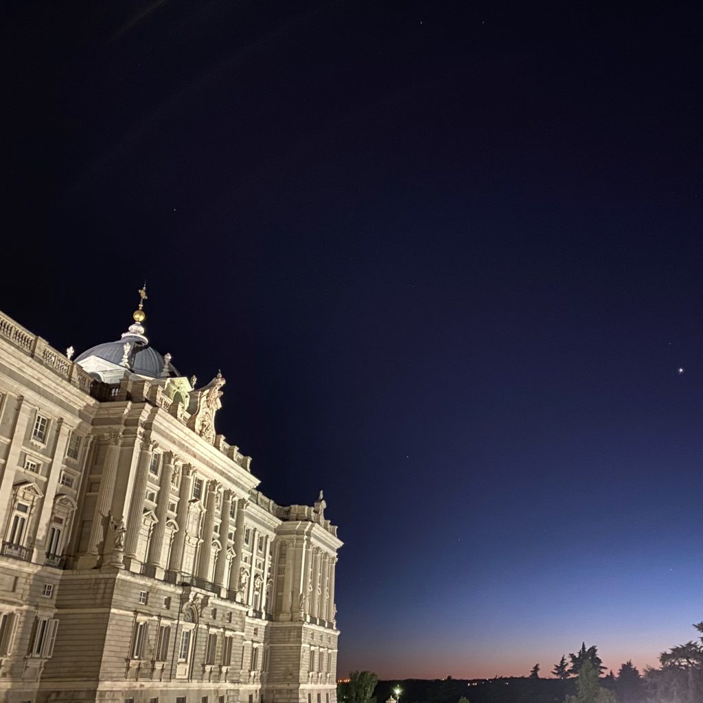 architoursmad sunset Royal Palace Madrid